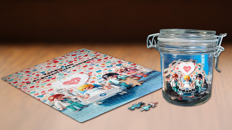 Puzzel in weckpot