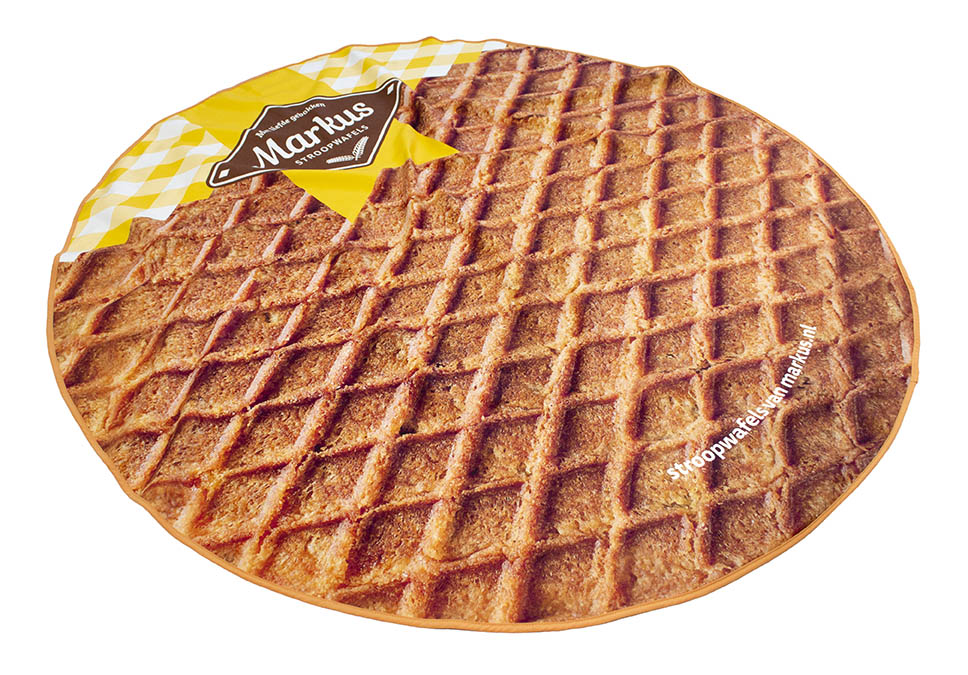 Handdoek ROND stroopwafel