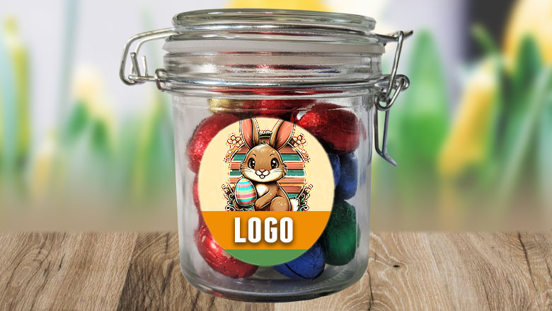 Weckpotje met Paaseitjes