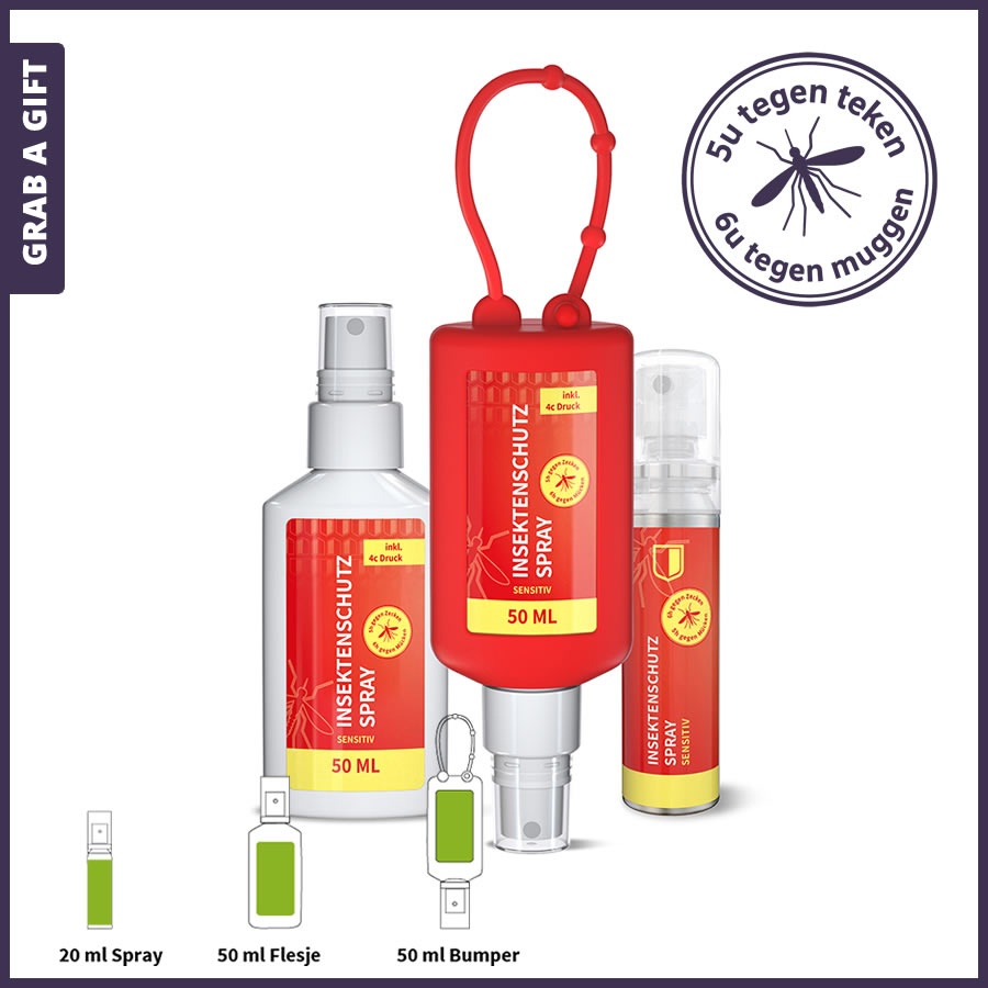 Anti-insectenspray bedrukken met logo en reclame