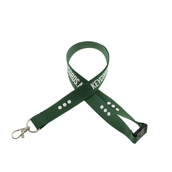 Keycord met safety donkergroen