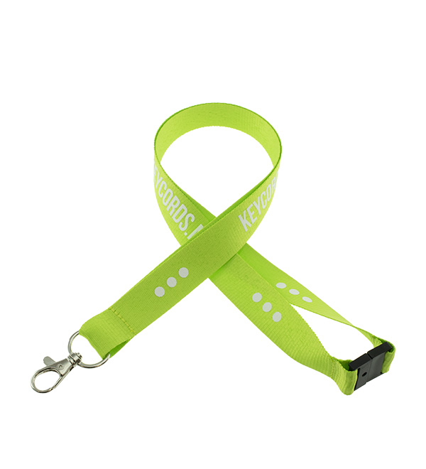 Keycord met safety lichtgroen