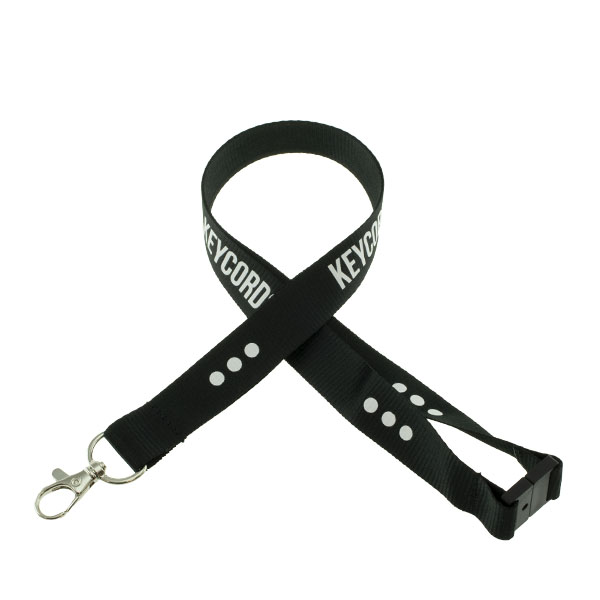 Keycord met safety zwart