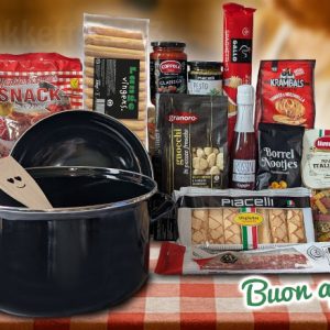 Kerstpakket Italiaans genieten pasta pan