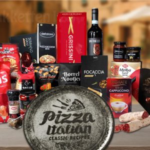 Italiaans kerstpakket met pizzabord