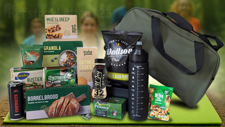 Actief kerstpakket met duurzame sporttas