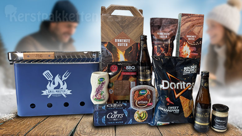 Kerstpakket Scandinavische opbergpoef