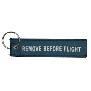 Remove before flight sleutelhanger - Geweven