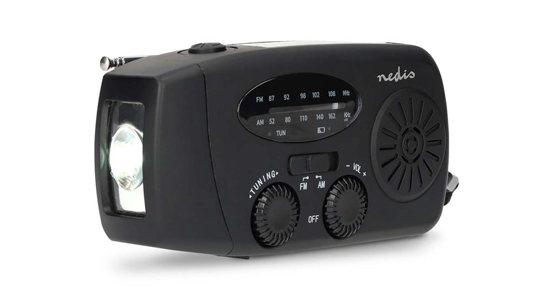 Noodradio met powerbank en zonnepaneel