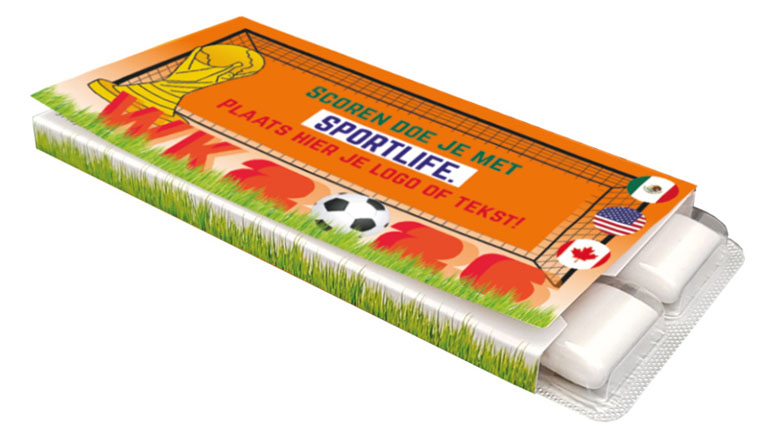 Sportlife kauwgom met speelschema