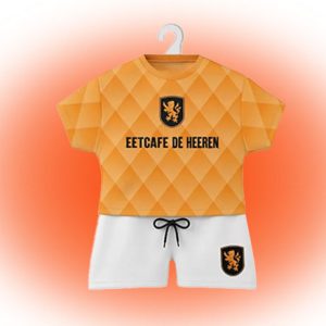 WK 2026 Oranje mini tenue eigen ontwerp