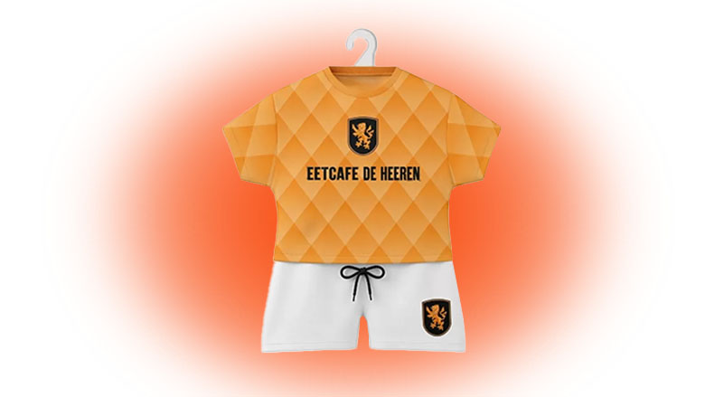 WK 2026 Oranje mini tenue eigen ontwerp