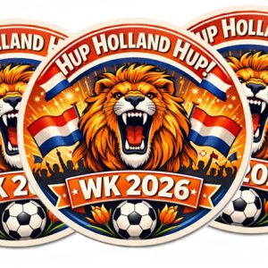 WK Oranje onderzetters eigen bedrukking