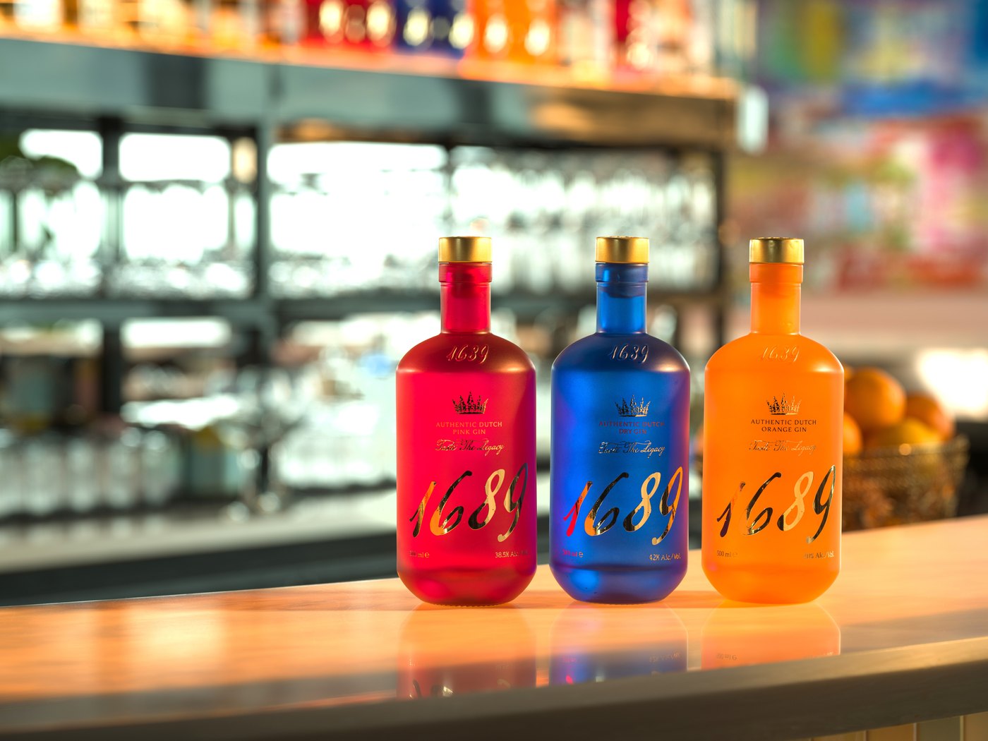 1689 Dutch Gin minis - Dry, Pink en Orange