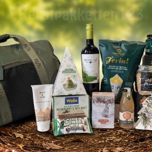 Duurzaam kerstpakket met groene reistas